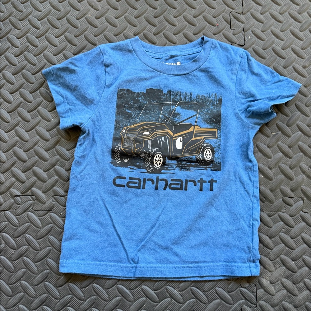 Carhartt Blue Boys Graphic Tee with Utility Print